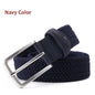 Stretch Canvas Leather Belts for Men Female Casual Knitted Woven Military Tactical Strap Male Elastic Belt for Pants Jeans - Outdoorsavage