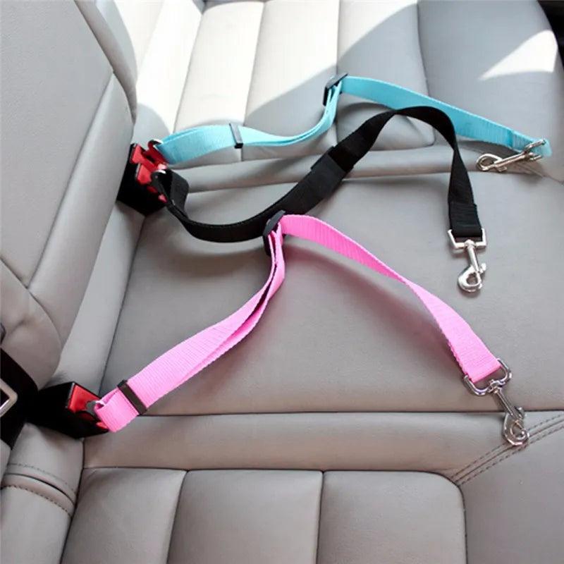 Dog Car Seat Belt Safety Protector Travel Pets Accessories Dog Leash Collar Breakaway Solid Car Harness - Outdoorsavage