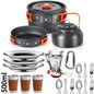 Outdoor camping cooking set outdoor water boiling and vegetable frying - Outdoorsavage