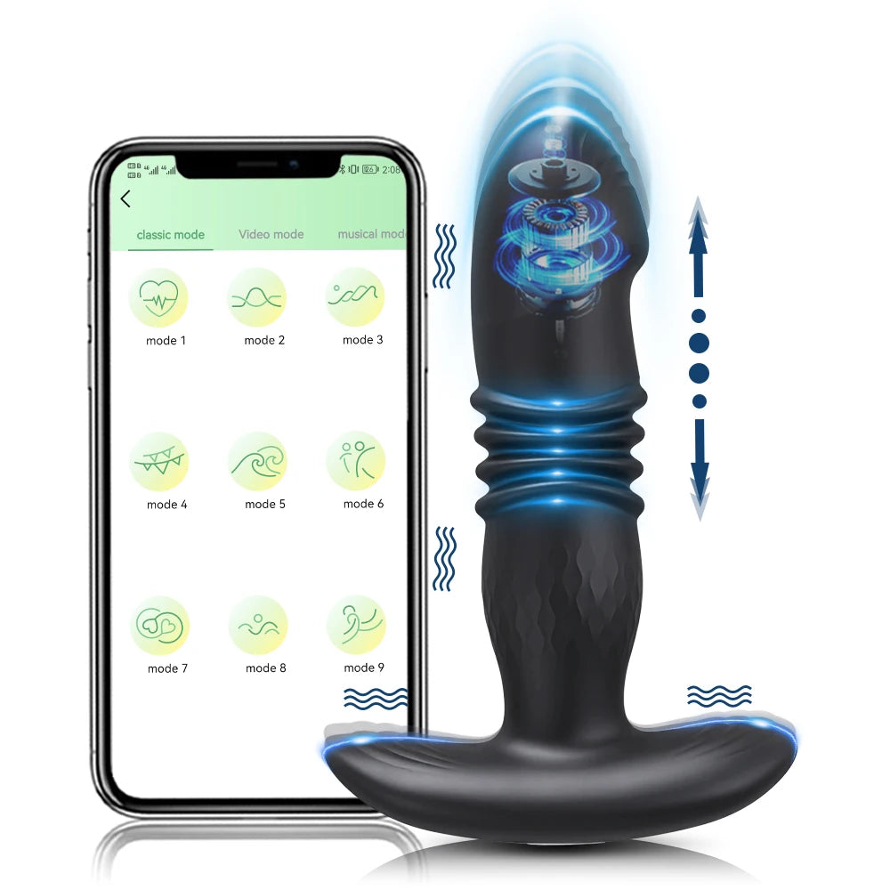 Vibrating Butt Plug Remote Sex Toy for Women Anal Prostate Massager