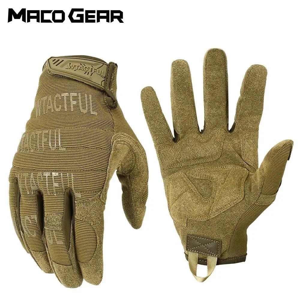 Outdoor Tactical Gloves Training Combat Sport Hiking Climbing Shooting Hunting Riding Cycling Full Finger Anti-Skid Mittens - Outdoorsavage