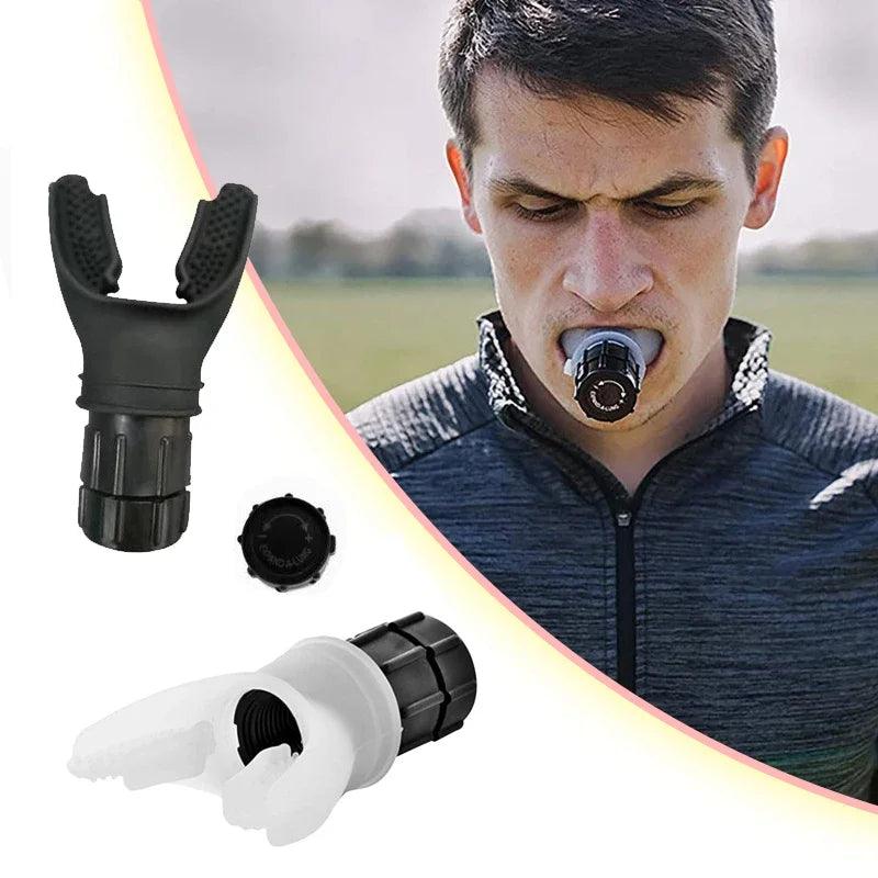 1PC Sports Breathing Trainer Exercise Lung Face Mouthpiece Respirator Fitness Equipment for Household Healthy Care Accessories - Outdoorsavage