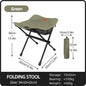 PACOONE Camping Portable Folding Stools Ultralight Aluminium Alloy Storage Chair MIni Fishing Chair Picnic Lighweight Furniture - Outdoorsavage