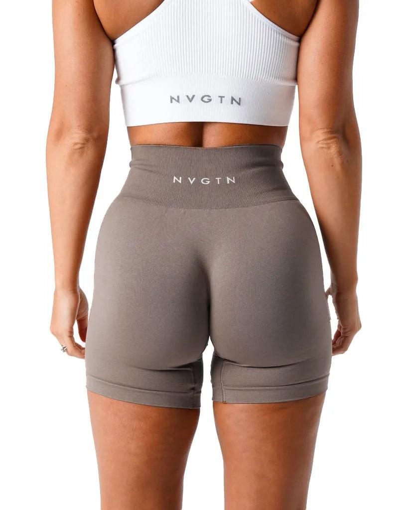 NVGTN Spandex Solid Seamless Shorts Women Soft Workout Tights Fitness Outfits Yoga Pants Gym Wear - Outdoorsavage