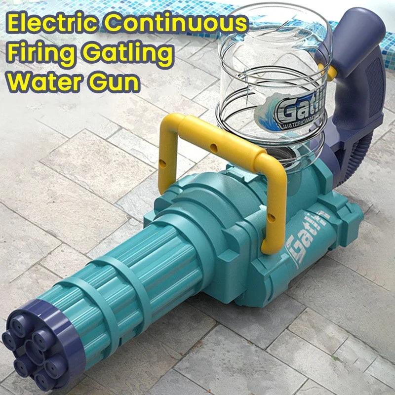 New Electric Water Gun High-Tech Automatic Water Soaker Guns Large Capacity Summer Pool Party Beach Outdoor Toy for Kid Adult - Outdoorsavage