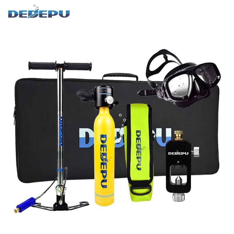 DEDEPU-Mini Scuba Diving Tank, Cylinder Equipment, Dive Bottle, Oxygen Tank, Underwater Swimming Swimmer, 0.5L, 5-10 Minutes - Outdoorsavage