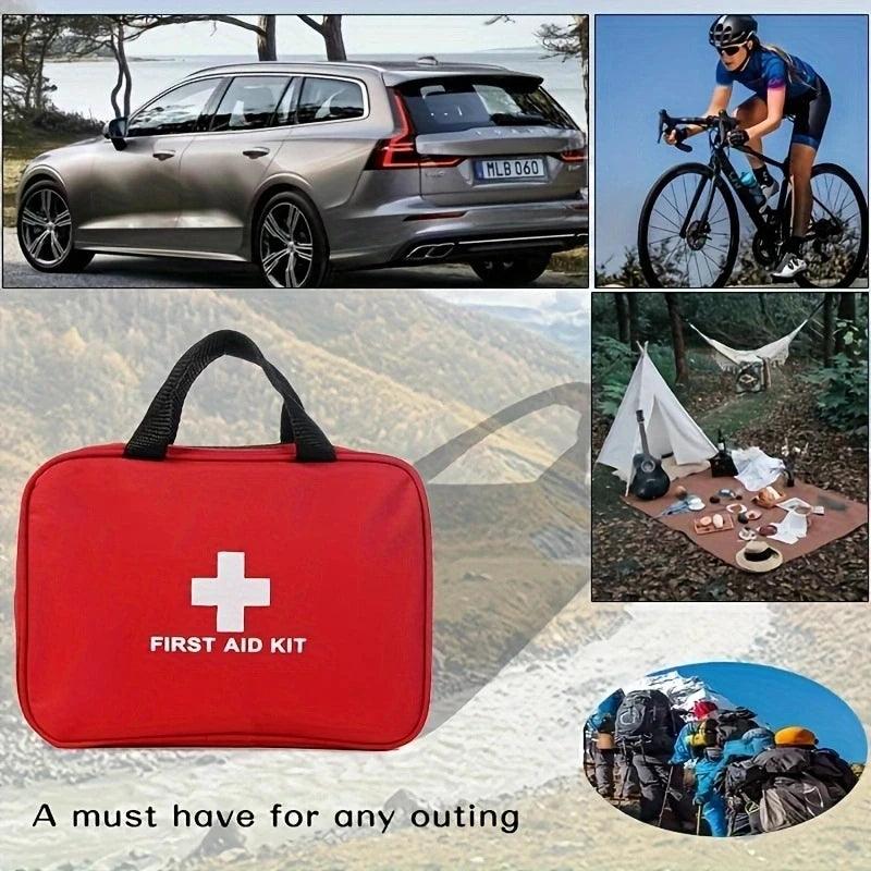 Emergency First Aid Kit With 184 Pieces, Portable Survival First Aid Kit For Home Outdoor Rescue - Outdoorsavage