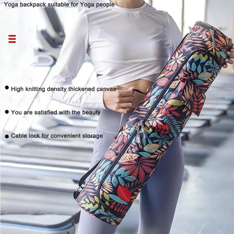 Yoga Bag Yoga Mat Bag Printed Men Women Sports Mat Bag Pilates Mat Backpack Fitness Dance Gym Mat Cover Sports Backpack - Outdoorsavage