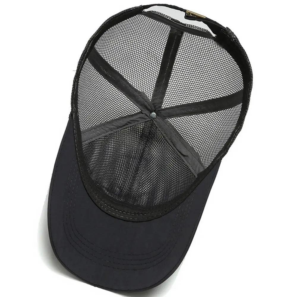 Quick Dry Sunshade Caps Hollow Visors Hats Golf Running Mesh Baseball Caps Korean Sun Hats Women Summer Caps Men Fishing Caps - Outdoorsavage