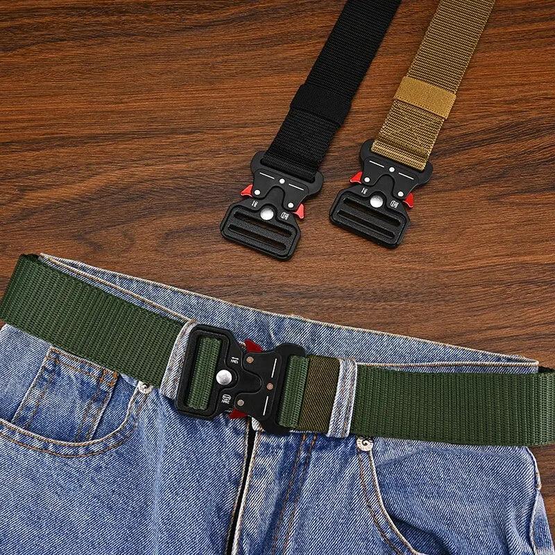 Men's Belt Outdoor Multi Function Belt High Quality Canvas For Nylon Male Luxury Belts Women's Sports Jeans Belt Neutral Belts - Outdoorsavage