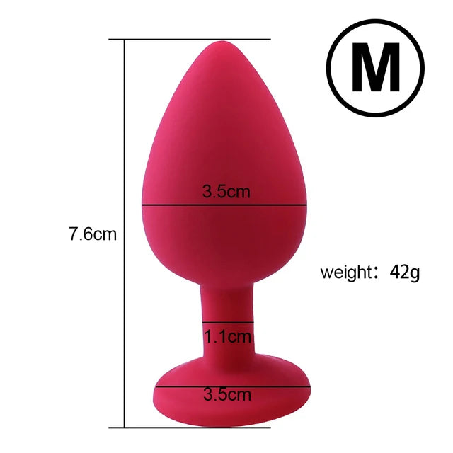 S/M/L Silicone Anal Plug Butt Plug