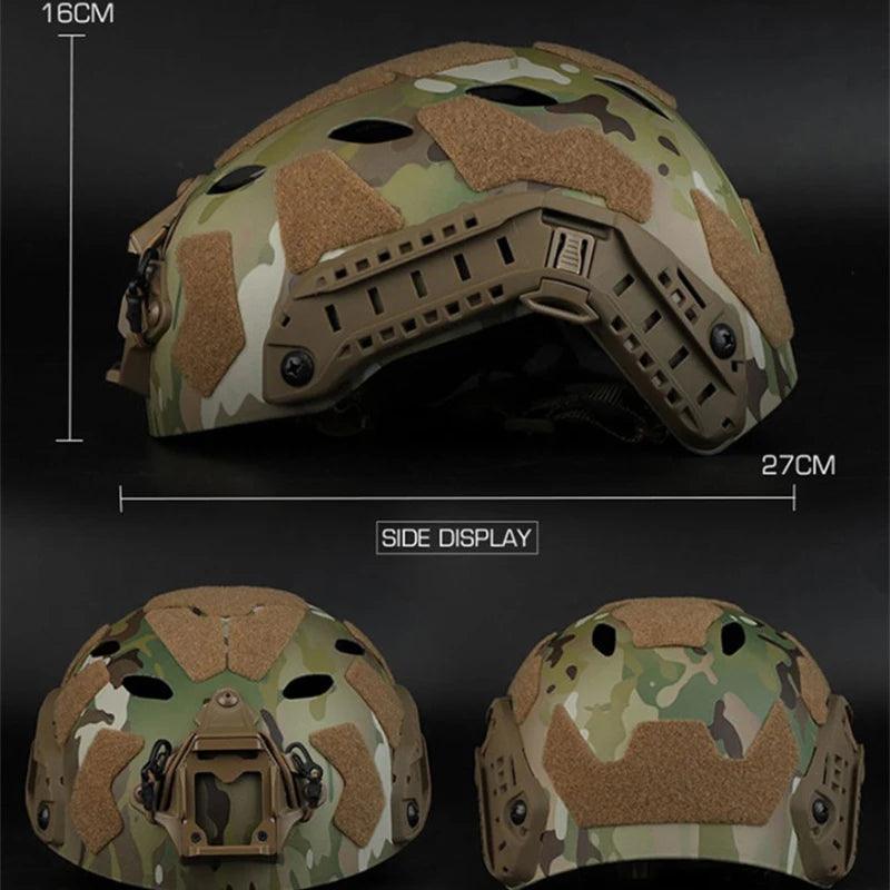 Tactical Combat Helmet SF Super High Cut Helmet Military Tactical Helmet Accessories Tactical Combat Helmet Tactical Military - Outdoorsavage