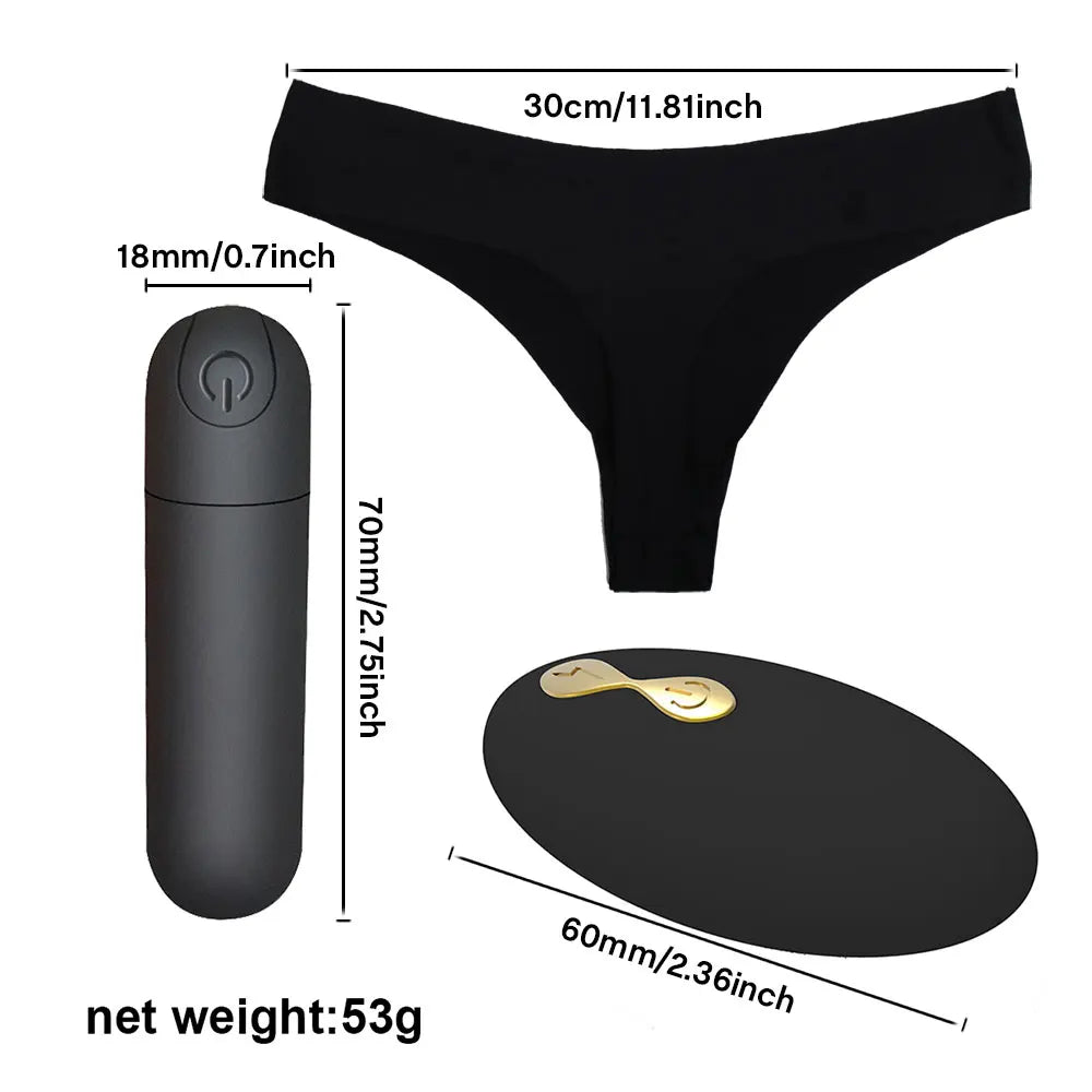 Vibrating Panties 10 Function Remote Control Rechargeable