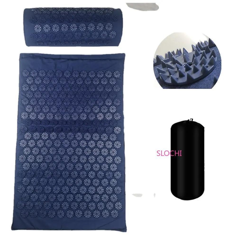 Massager Cushion Shakt Mat Massage Yoga Mat Acupressure Relieve Stress Back Body Pain Spike Mat Acupuncture Massage Mat - Outdoorsavage