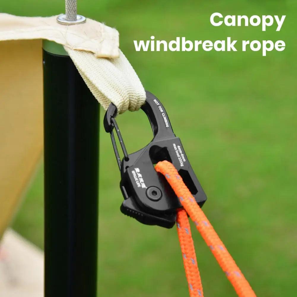 Camping Accessories Durable Aluminum Alloy Tent Rope Tensioner for Lightweight Portable Camping Gear Strong for Outdoor - Outdoorsavage