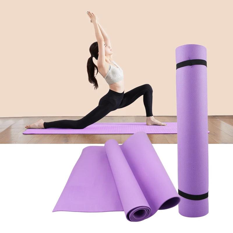 4MM Thick EVA Yoga Mats Anti-slip Sport Fitness Mat Blanket For Exercise Yoga And Pilates Gymnastics Mat Fitness Equipment - Outdoorsavage