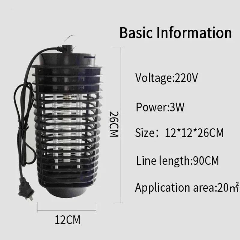 Electric Shock Mosquito Lamp Mosquito Trap Household British / Australia / Europe / U.S. Electronic Mosquito Killer - Outdoorsavage