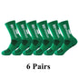 6Pairs/Lot 2023 New ANTI SLIP Tapedesign Football Socks Mid Calf Non-Slip Soccer Sport Cycling Sports Mens Sock EU38-45 - Outdoorsavage