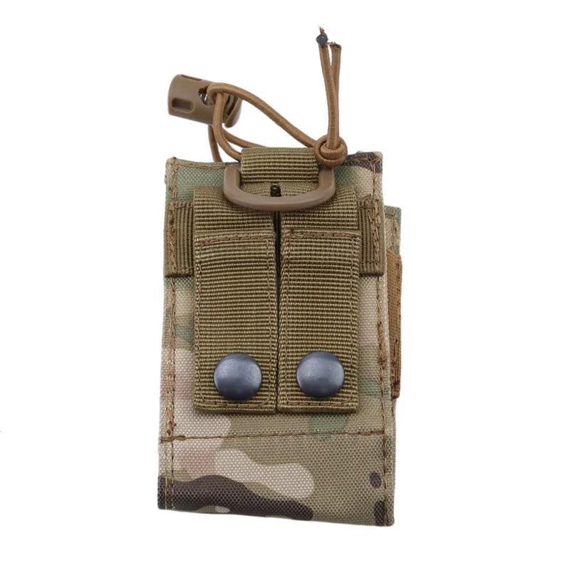 2023 Tactical Radio Pouch Hunting Walkie Talkie Holder Interphone Hanging Bag Military Molle Nylon Magazine Pouch Pocket Caza - Outdoorsavage