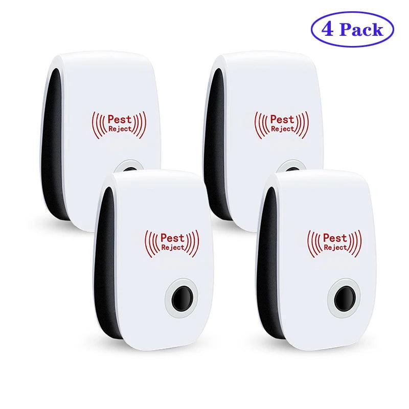 3/4/6 Pack Ultrasonic Electronic Mosquito Repellent Mouse Cockroach Spider Mosquito Repellent Household Insecticide - Outdoorsavage