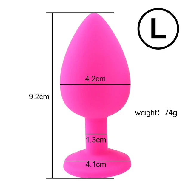 S/M/L Silicone Anal Plug Butt Plug