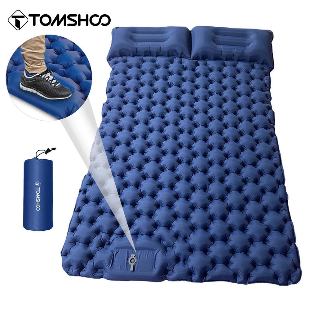 Tomshoo Inflatable Mattress Double/Single Camping Mat self-inflating Tourist Mattress Portable Waterproof Trekking Air Mattress - Outdoorsavage