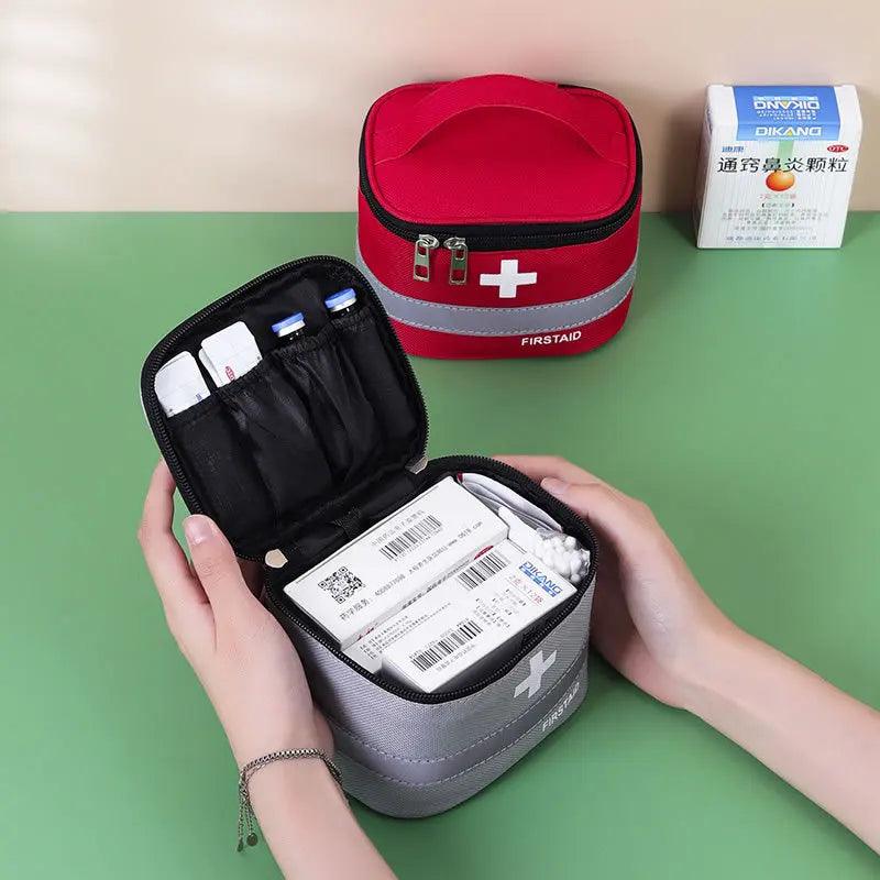 First Aid Kit Medicine Storage Bag Portable Outdoor Rescue Bag Household Children's Large Capacity Medical Kit Storage Organizer - Outdoorsavage