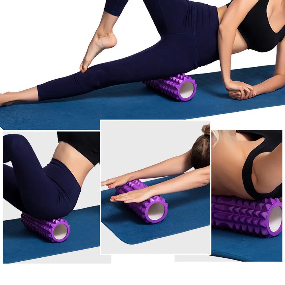 26cm Yoga Column Gym Fitness Pilates Foam Roller Exercise Back Massage Roller Yoga Brick Home Fitness Equipment - Outdoorsavage