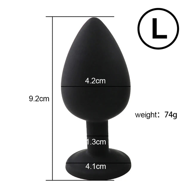 S/M/L Silicone Anal Plug Butt Plug