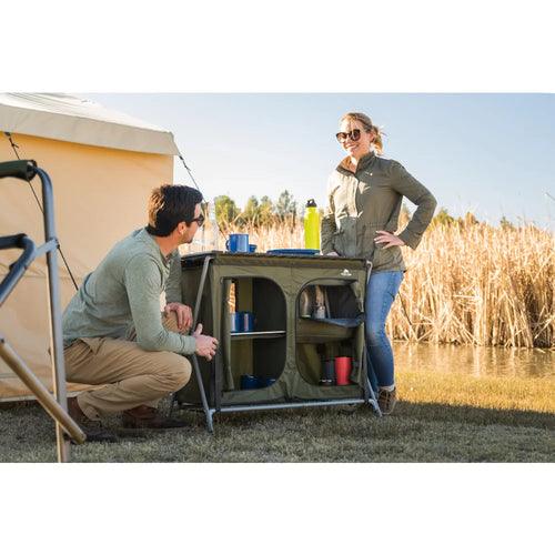 Camping Table Two-shelf Deluxe Cupboard - Outdoorsavage