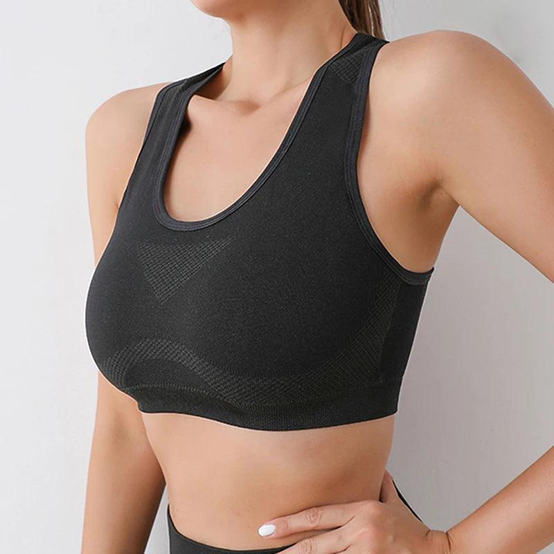 Women Sports Bra Top Push Up Fitness Yoga Bra Underwear Sport Tops For Women Breathable Running Vest Gym Wear - Outdoorsavage