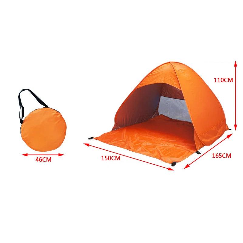 Automatic Instant Pop Up Tent Potable Beach Tent Lightweight Outdoor UV Protection Camping Fishing Tent Sun Shelter - Outdoorsavage