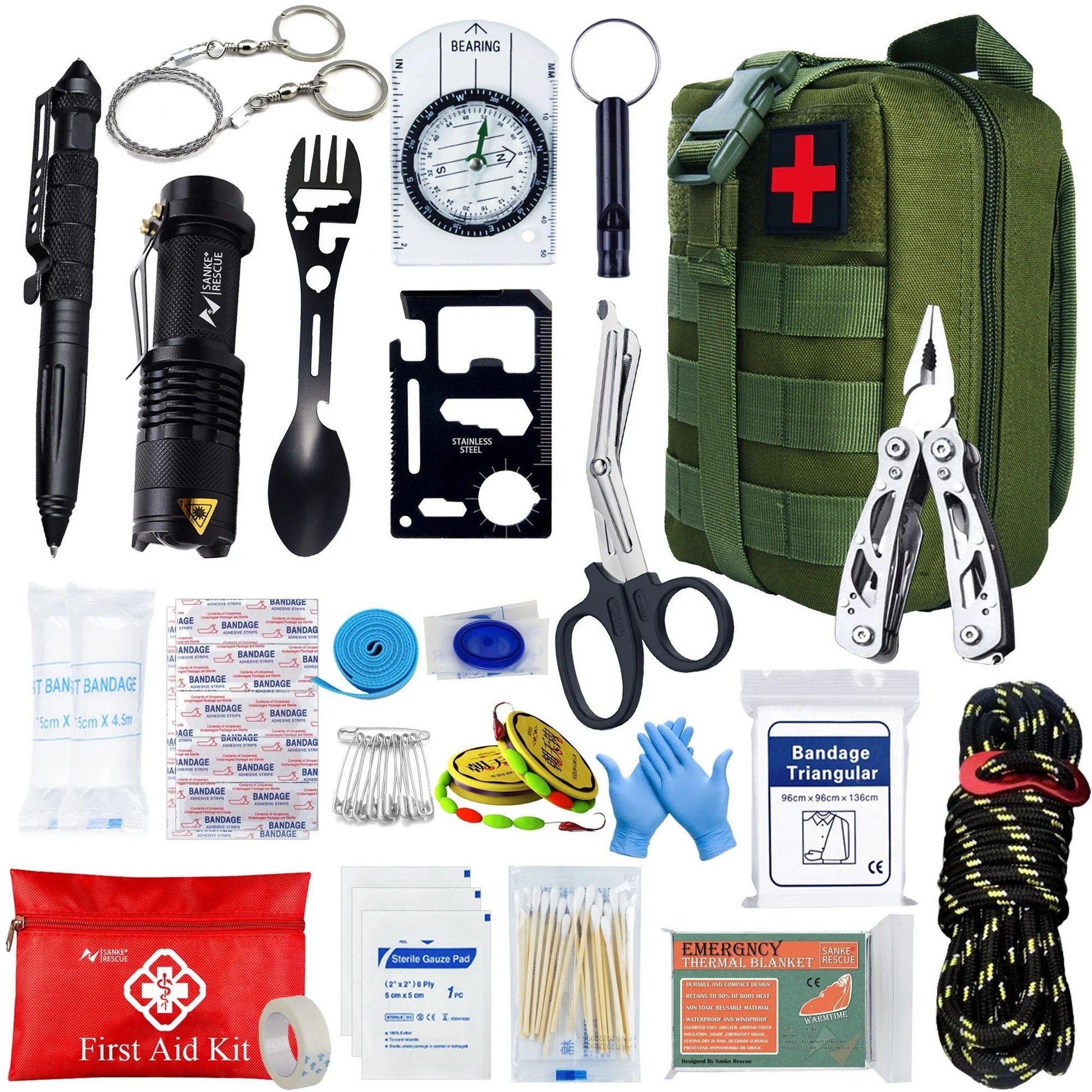 Tactical First Aid Kit In The Car Military Acessories Survival Kits Camping Equipments Medical Bag Self-defense EDC Pouch ifak - Outdoorsavage