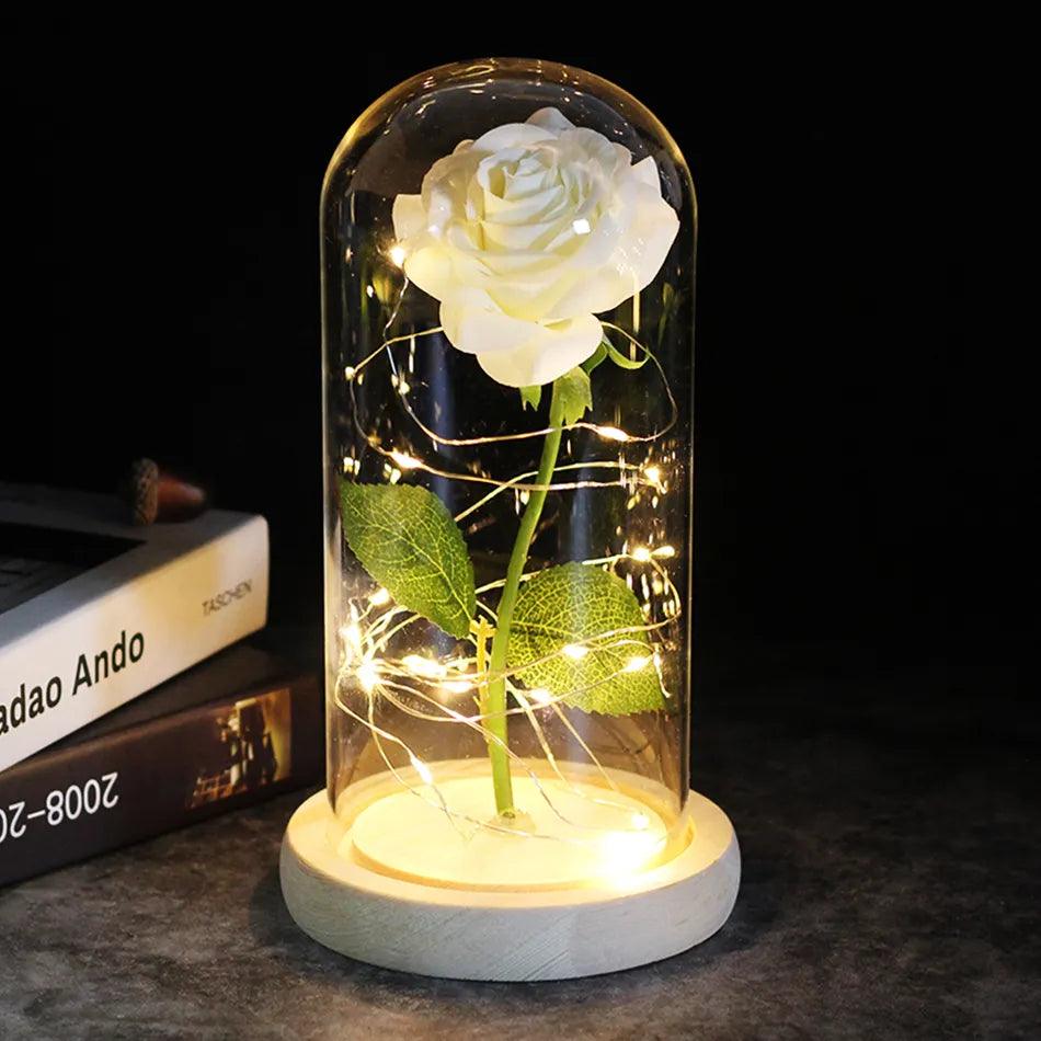 Drop shipping Galaxy Rose Artificial Flowers Beauty and the Beast Rose Wedding Decor Creative Valentine's Day Mother's Gift - Outdoorsavage