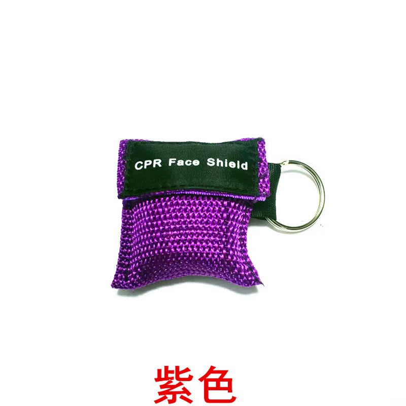 1Pcs Keychain First Aid Emergency Face Shield CPR Mask Professional Outdoor Rescue Health Care Tools Jetting Resuscitator Mask