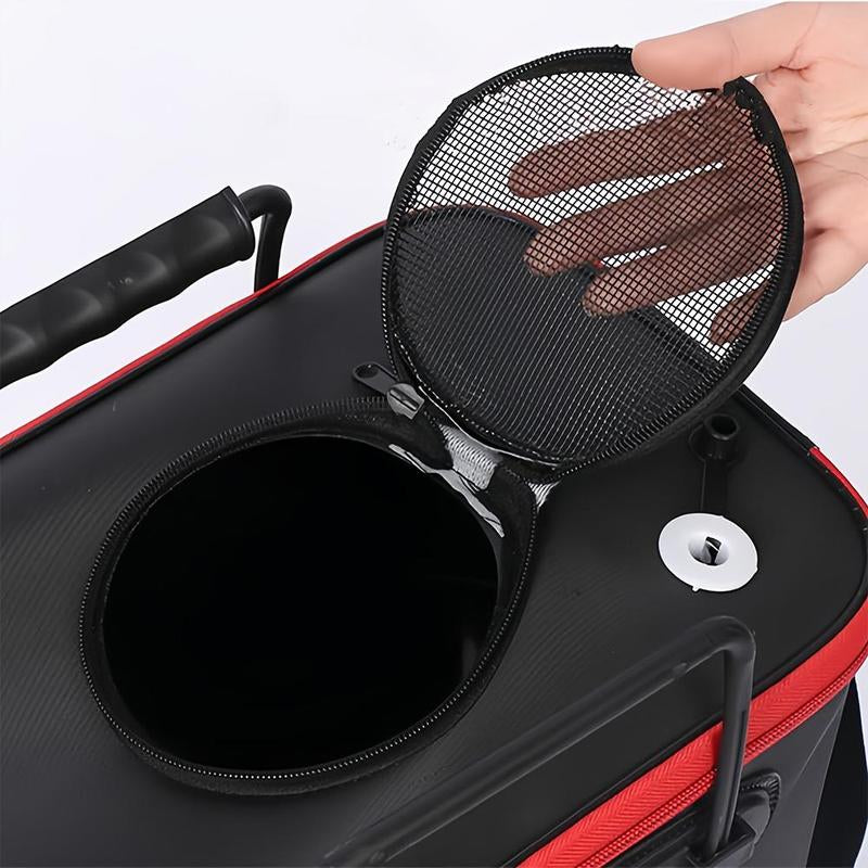 Foldable Fishing Bucket, 1 Count Thickened Fishing Box with Shoulder Strap, Portable Fishing Tool for Outdoor, Christmas Gift