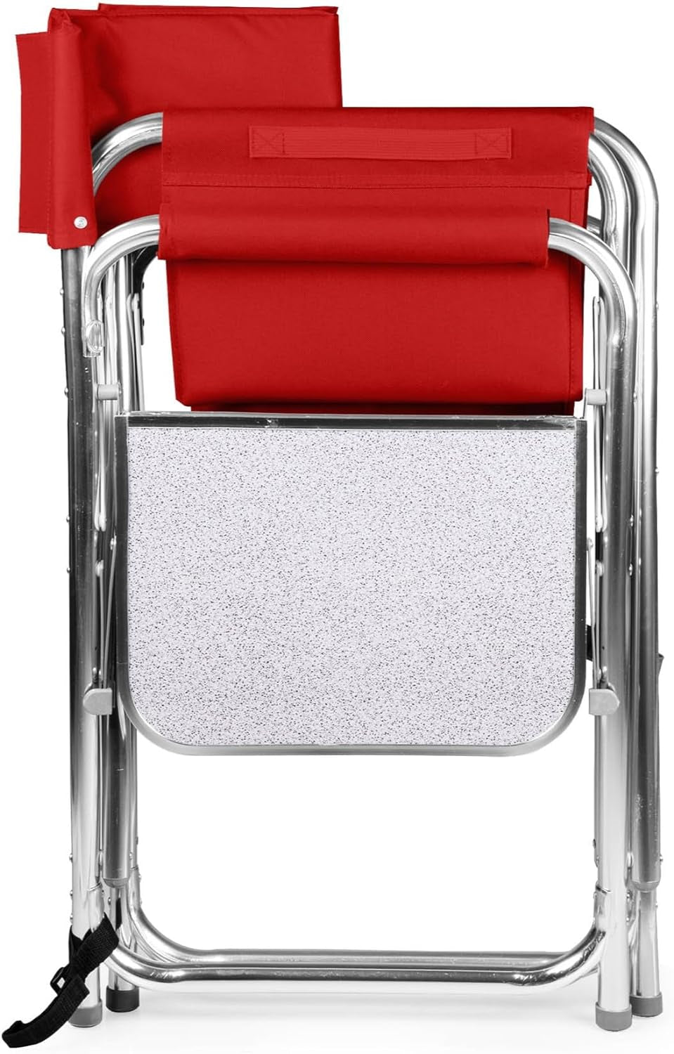 Ultimate Red Sports Chair with Built-in Side Table - Perfect for Camping and Beach Adventures!