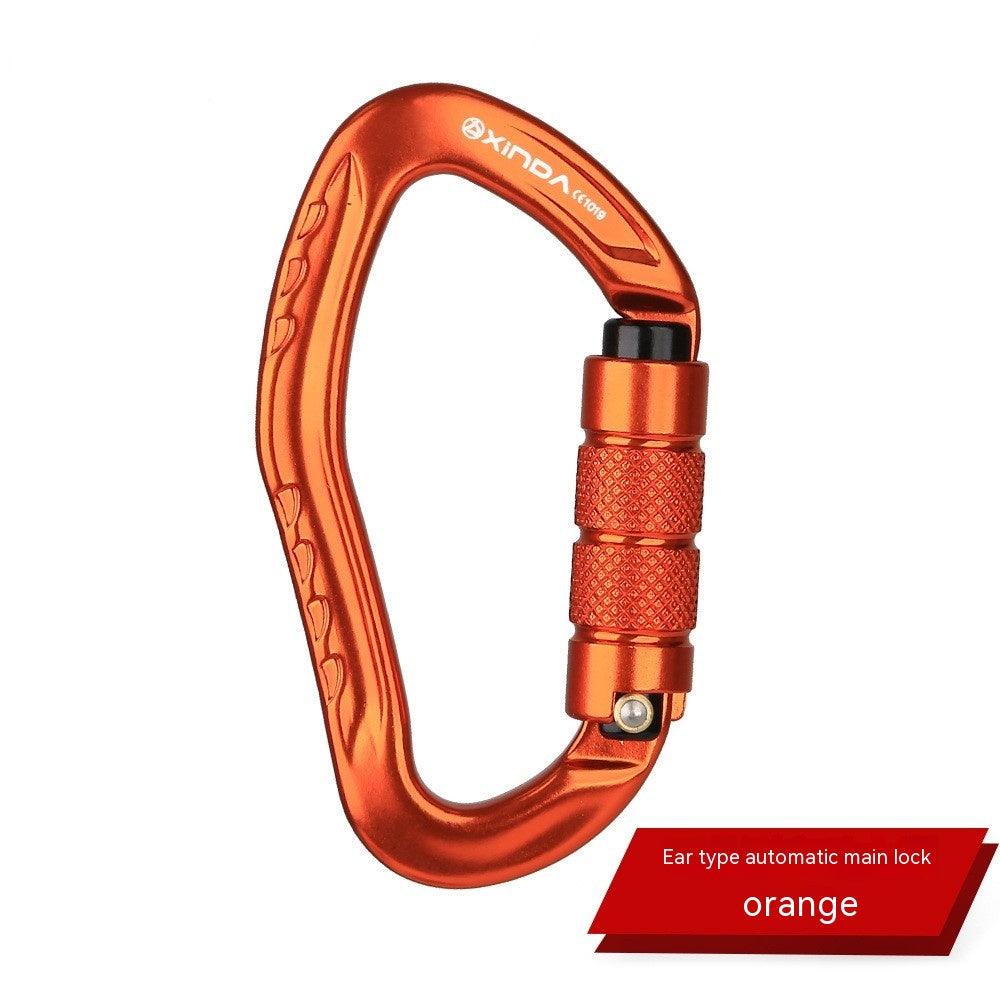 Climbing Button Carabiner Outdoor Rock Climbing Equipment Hook Lock - Outdoorsavage