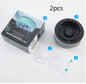 Portable ashtray air purifier removing smoke on table