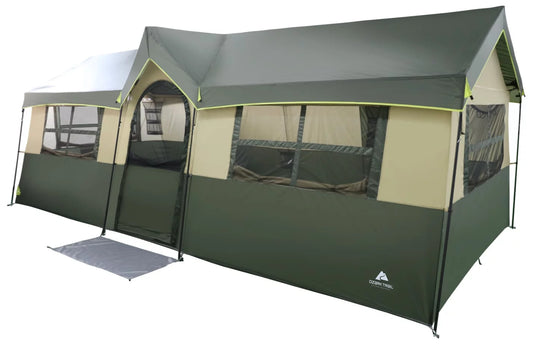 Spacious Hazel Creek 12-Person 3-Room Cabin Tent - Perfect for Family Camping Adventures!