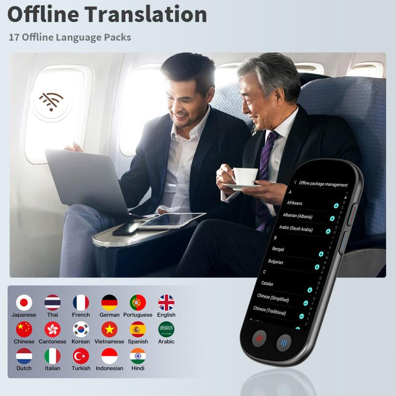 AI Language Translator with 5" HD Screen, Voice and Image Translations, AI Chatbot Assistnat, for Business and Travel, Powered by Chatgpt Audio