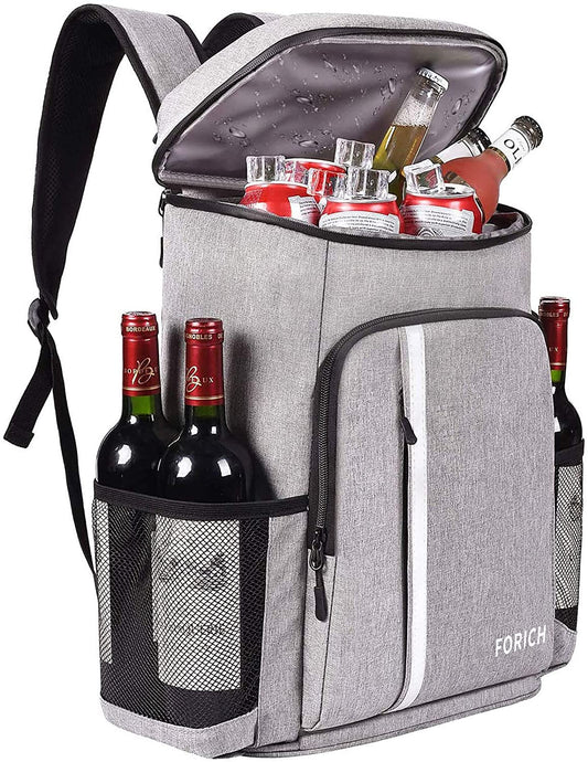 Ultimate Leakproof Insulated Backpack Cooler - Lightweight Waterproof Bag for Beach, Picnics, Camping & Hiking - Holds 30 Cans!