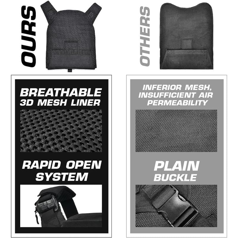 GFIRE Quick Release Plate Carrier Vest Molle Vest Adjustable Breathable for Sport 32-52 Inches Adjustable Size Perfect Gift for Men