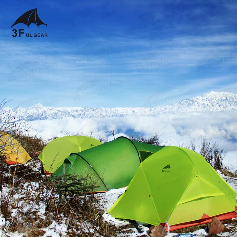 Elevate Your Camping Experience with the 3F UL GEAR Ultralight Floating Cloud 2-Person Waterproof Tent – Perfect for 3/4 Season Adventures!