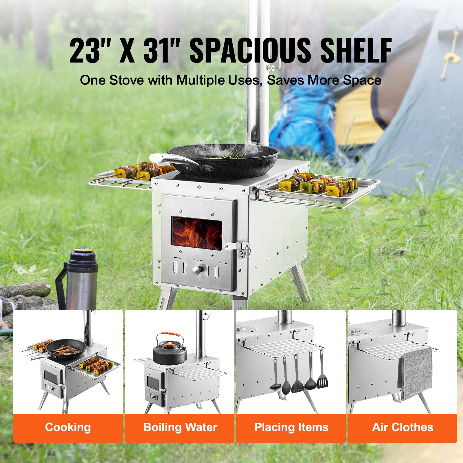 VEVOR Zeltofen Camping-Zeltof