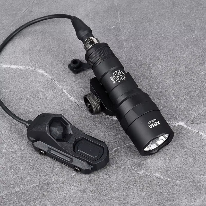 Surefir M300 M600 Tactical Flashlight with AXON Dual Function Remote Pressure Switch for 20mm Rail - Ideal for Hunting & Airsoft