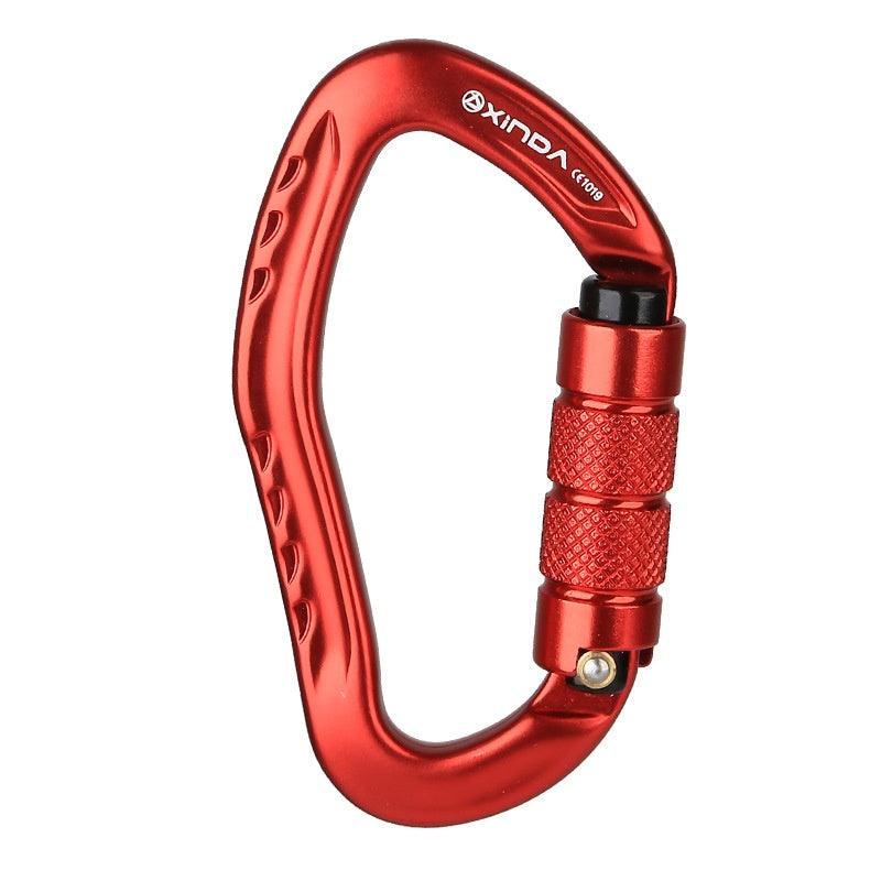 Climbing Button Carabiner Outdoor Rock Climbing Equipment Hook Lock - Outdoorsavage