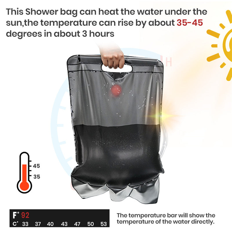 Outdoor Wash Bag Telescopic Shower Hhead Shower Bag