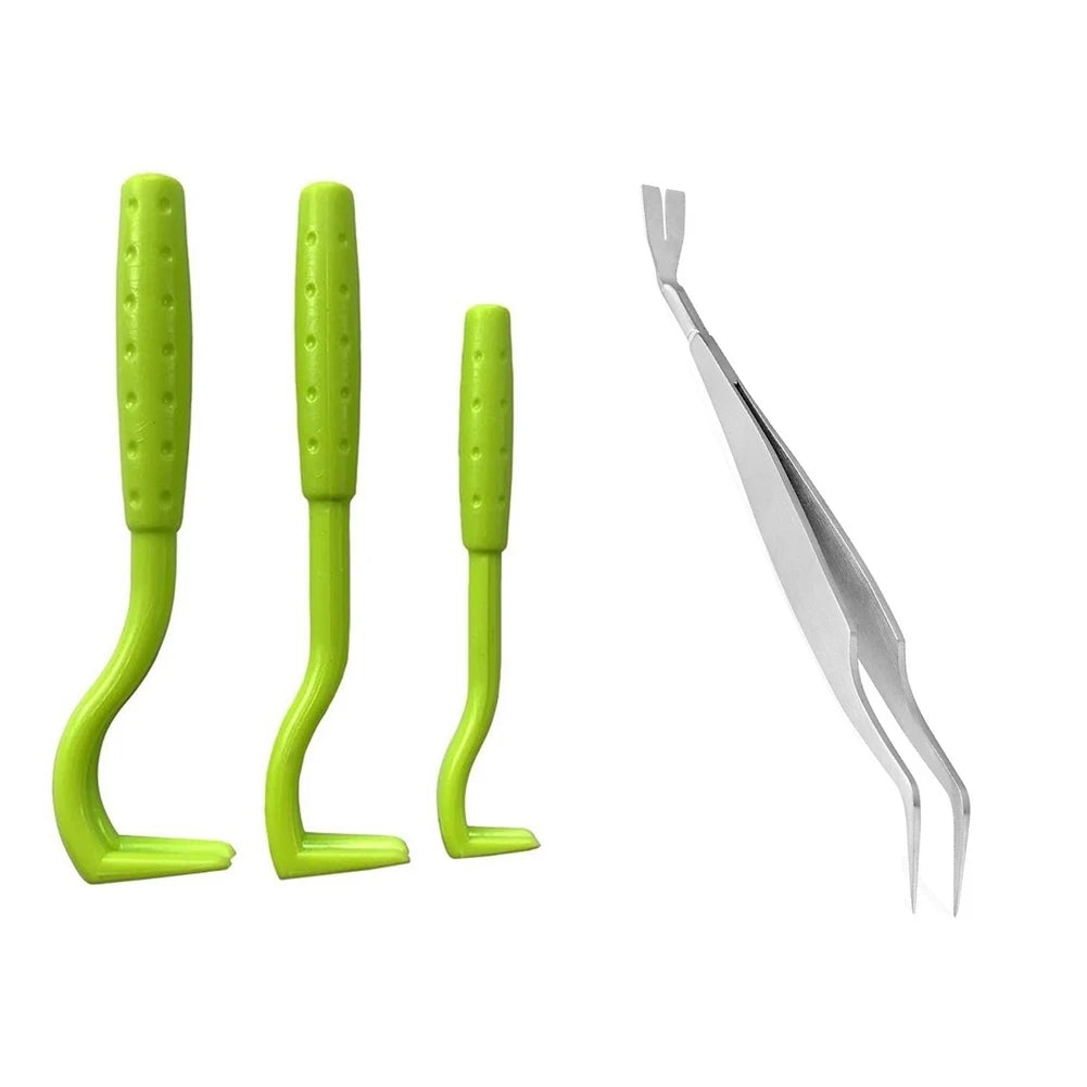 3Pcs Flea Removal Tool Hook Louses Pliers Remover Hook Ick Removal Tool Pet Supplies Tick Picker Flea Removal Tool Pet Comb