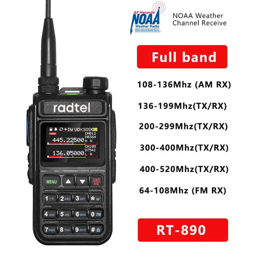 RT890 Full Band Ham Radio Amateur 2 Way Radio 999CH - Outdoorsavage